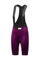 GORE Kolesarske kratke hlače z naramnicami - ARDENT WMN - vijolična