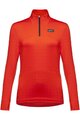 GORE Kolesarska  majica z dolgimi rokavi - EVERYDAY THERMO 1/4-ZIP WMN - oranžna