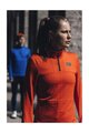 GORE Kolesarska  majica z dolgimi rokavi - EVERYDAY THERMO 1/4-ZIP WMN - oranžna