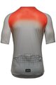 GORE Kolesarski dres s kratkimi rokavi - GRID FADE 2.0 - siva/oranžna