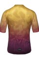 GORE Kolesarski dres s kratkimi rokavi - RAIN CAMO - rumena/vijolična