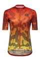 GORE Kolesarski dres s kratkimi rokavi - RAIN CAMO WMN - oranžna/rumena