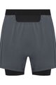 GORE Kolesarske kratke hlače brez naramnic - CONCURVE 5” 2IN1 - siva