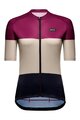 GORE Kolesarski dres s kratkimi rokavi - SPIRIT STRIPES - vijolična/črna/bež