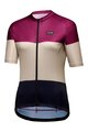 GORE Kolesarski dres s kratkimi rokavi - SPIRIT STRIPES - vijolična/črna/bež