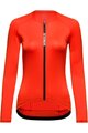 GORE Kolesarski dres z dolgimi rokavi zimski - SPINSHIFT - rdeča
