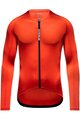 GORE Kolesarski dres z dolgimi rokavi zimski - SPINSHIFT - rdeča