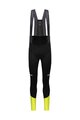 GORE Kolesarske dolge hlače z naramnicami - SPINSHIFT THERMO - črna/rumena