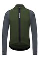 GORE Kolesarski dres z dolgimi rokavi zimski - SPINSHIFT THERMO - zelena/siva