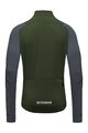 GORE Kolesarski dres z dolgimi rokavi zimski - SPINSHIFT THERMO - zelena/siva