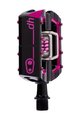 CRANKBROTHERS pedale - MALLET DH - črna/rožnata