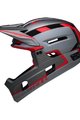 BELL Kolesarska čelada - SUPER AIR R SPHERICAL - siva/rdeča