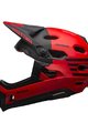 BELL Kolesarska čelada - SUPER DH SPHERICAL - rdeča/črna