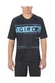 GIRO Kolesarski dres s kratkimi rokavi - ROUST - črna/svetlo modra