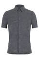 SANTINI srajca - GRAVEL SUMMER WOOL - siva
