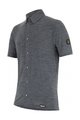 SANTINI srajca - GRAVEL SUMMER WOOL - siva
