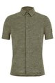 SANTINI srajca - GRAVEL SUMMER WOOL - zelena