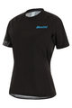 SANTINI Kolesarski dres s kratkimi rokavi - SASSO LADY - črna