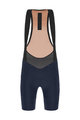 SANTINI Kolesarske kratke hlače z naramnicami - SLEEK RAGGIO - modra