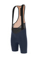 SANTINI Kolesarske kratke hlače z naramnicami - SLEEK RAGGIO - modra