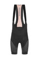 SANTINI Kolesarske kratke hlače z naramnicami - FRECCIA - črna