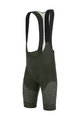 SANTINI Kolesarske kratke hlače z naramnicami - FRECCIA - zelena