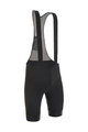 SANTINI Kolesarske kratke hlače z naramnicami - IMPACT PRO - črna