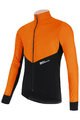 SANTINI Kolesarska  podaljšana jakna - REDUX VIGOR - oranžna/črna