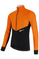 SANTINI Kolesarska  podaljšana jakna - REDUX VIGOR - oranžna/črna