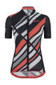 SANTINI Kolesarski dres s kratkimi rokavi - SLEEK RAGGIO LADY - črna/rožnata