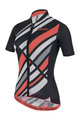 SANTINI Kolesarski dres s kratkimi rokavi - SLEEK RAGGIO LADY - črna/rožnata