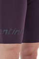 SANTINI Kolesarske kratke hlače z naramnicami - UNICO - bordo