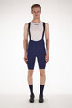 SANTINI Kolesarske kratke hlače z naramnicami - UNICO - modra
