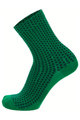 SANTINI Kolesarske klasične nogavice - SFERA - zelena/črna