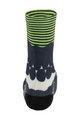 SANTINI Kolesarske klasične nogavice - OPTIC - bela/svetlo zelena/siva