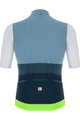 SANTINI Kolesarski dres s kratkimi rokavi - REDUX ISTINTO - bela/modra/zelena