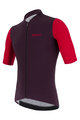 SANTINI Kolesarski dres s kratkimi rokavi - REDUX VIGOR - rdeča/vijolična