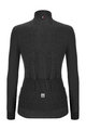 SANTINI Kolesarski dres z dolgimi rokavi zimski - COLORE PURO LADY - siva/črna