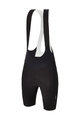 SANTINI Kolesarske kratke hlače z naramnicami - REDUX SPEED - črna