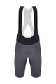 SANTINI Kolesarske kratke hlače z naramnicami - REDUX SPEED - siva