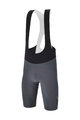SANTINI Kolesarske kratke hlače z naramnicami - REDUX SPEED - siva