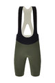 SANTINI Kolesarske kratke hlače z naramnicami - REDUX SPEED - zelena