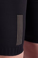 SANTINI Kolesarske kratke hlače z naramnicami - PLUSH - siva