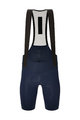 SANTINI Kolesarske kratke hlače z naramnicami - PLUSH - modra