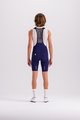 SANTINI Kolesarske kratke hlače z naramnicami - PLUSH - modra