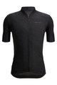 SANTINI Kolesarski dres s kratkimi rokavi - COLORE PURO - črna