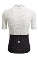SANTINI Kolesarski dres s kratkimi rokavi - COLORE RIGA - bela