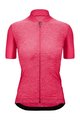 SANTINI Kolesarski dres s kratkimi rokavi - COLORE PURO - rožnata