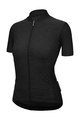 SANTINI Kolesarski dres s kratkimi rokavi - COLORE PURO - črna