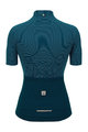 SANTINI Kolesarski dres s kratkimi rokavi - COLORE RIGA - modra